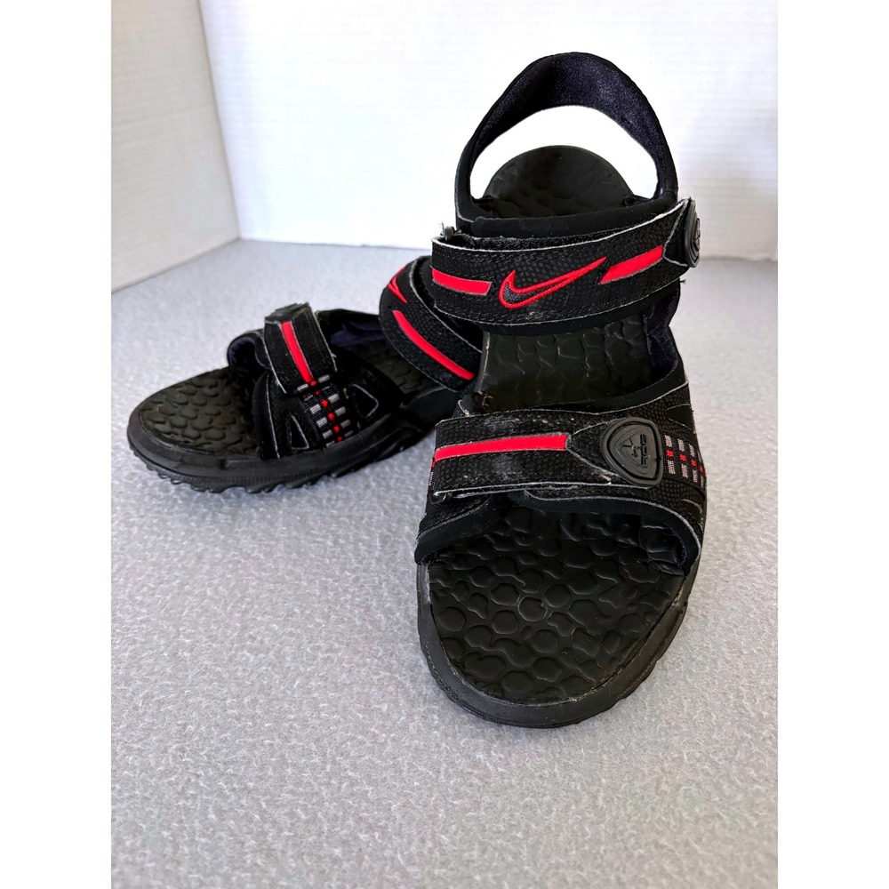 Nike ACG All-Trac Sandals Size 9 Black Red Hiking Outdoor Sport Gorpcore Trail